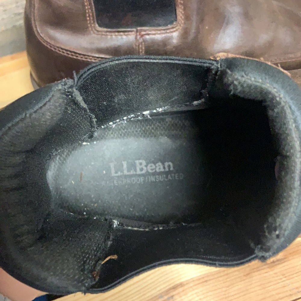 SOLD LL BEAN Insulated Chelsea Boots Waterproof 9 W - Picture 10 of 13